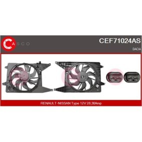 CASCO CEF71024AS Ventilateur moteur DACIA LOGAN MCV (KS_) 1.6 84 CV Essence