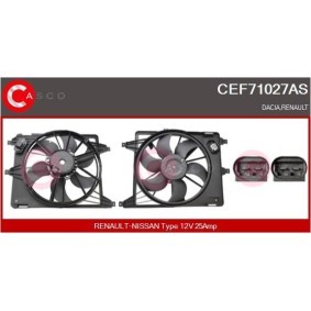 CASCO CEF71027AS Ventilateur moteur DACIA LOGAN MCV (KS_) 1.6 84 CV Essence