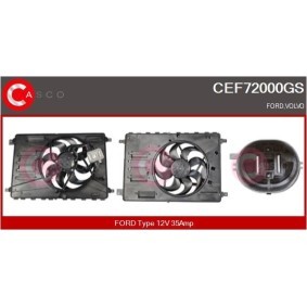 CASCO CEF72000GS Kühlerlüfter VOLVO XC60 (156) 2.5 249 PS Otto