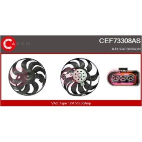 Kühlerlüfter für SKODA von CASCO