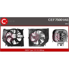 CASCO CEF75001AS Moteur électrique, ventilateur pour radiateurs BMW