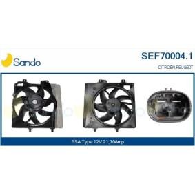 SANDO SEF70004.1 Elektromotor, Kühlerlüfter CITROËN C3 I Schrägheck (FC_, FN_)