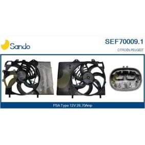 SANDO SEF70009.1 Elektromotor, Kühlerlüfter CITROËN C2 Schrägheck (JM)