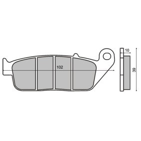 Acquista Kit pastiglie freni da RMS 22 510 0890 a buon mercato per soli 34,20&nbsp;&euro;