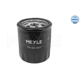 MEYLE 714 322 0017 Filtro olio VOLVO V50 (545) 2.0 146 CV Motore a ciclo otto