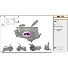 AHE 804.030 Radiatore olio BMW 3 Coupe (E92) 1.6 122 CV Motore a ciclo otto