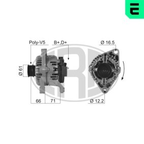 ERA 210287A Alternador FIAT STILO (192) 1.8 133 cv Otto