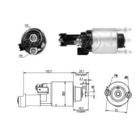 ERA ZM3705 Solénoïde de démarreur HONDA FR-V