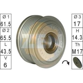 ERA ZN5576 Poulie d'alternateur SAAB 9-3 Break (YS3F) 1.9 120 CV Diesel
