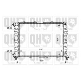 QUINTON HAZELL QER1896 Kühler ALFA ROMEO 156 (932) 2.5 190 PS Otto