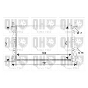 QUINTON HAZELL QER2015 Radiateur FORD Focus Mk1 Berline (DNW) 2.0 131 CV Essence