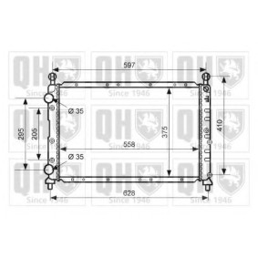 QUINTON HAZELL QER2109 Kühler ALFA ROMEO 146 (930) 1.8 140 PS Otto