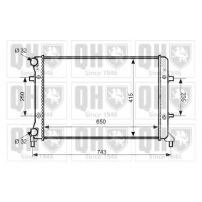 QUINTON HAZELL QER2356 Kylare VW Passat Sedan (3C2) 2.0 150 hk Bensinmotor