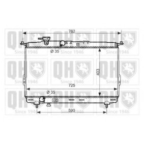 QUINTON HAZELL QER2412 Radiateur HYUNDAI SONATA 4 (EF) 2.5 160 CV Essence
