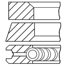 GOETZE ENGINE 08-123400-00 Segmentos do motor NISSAN