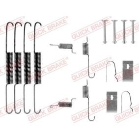 QUICK BRAKE 105-0664 Tilbehørsett, bremsesko MAZDA 626