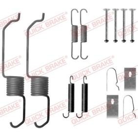 QUICK BRAKE 105-0798 Tilbehørsett, bremsesko MAZDA 626