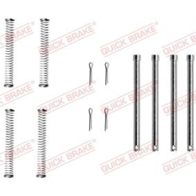 QUICK BRAKE 109-1128 Zubehörsatz, Scheibenbremsbelag LAND ROVER Defender Pritsche / Fahrgestell (L316) 2.2 122 PS Diesel