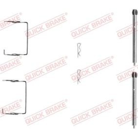 QUICK BRAKE 109-1267 Zubehörsatz, Scheibenbremsbelag RENAULT LAGUNA 1 (B56, 556) 1.6 107 PS Otto