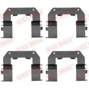 QUICK BRAKE 109-1767 Kit d'accessoires, plaquette de frein à disque HYUNDAI SONATA V (NF) 2.0 144 CV Essence