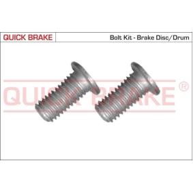 QUICK BRAKE 11672K Skrue, bremseskive RENAULT