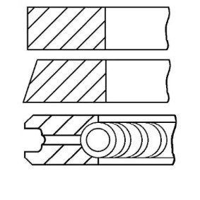 GOETZE ENGINE 08-152000-00 Kolbenringe FIAT