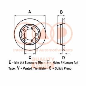 IAP QUALITY PARTS 709-13083 Bromsskivor NISSAN PRIMERA Traveller (W10) 2.0 116 hk Bensinmotor