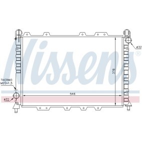NISSENS 699986 Kühler ALFA ROMEO 156 (932) 2.5 190 PS Otto