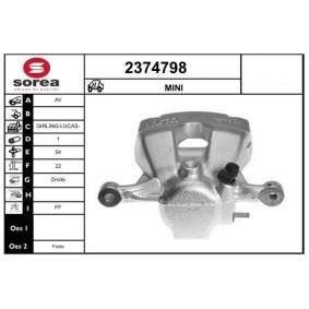 EAI 2374798 Pinzas de freno MINI Paceman (R61) 1.6 116 cv Motor otto