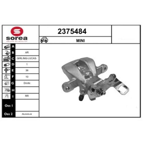 EAI 2375484 Pinzas de freno MINI Paceman (R61) 1.6 116 cv Motor otto
