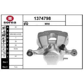 SNRA 1374798 Pinzas de freno MINI Paceman (R61) 1.6 116 cv Motor otto