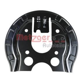 METZGER 6115292 Chapa protectora de disco de freno PEUGEOT