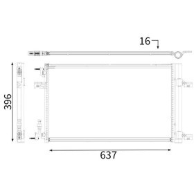 Acquista Condensatore climatizzatore da MAHLE AC 637 000P a buon mercato per soli 223,04&nbsp;&euro;