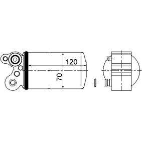 MAHLE AD 101 000S Klimatrockner VOLVO XC60 (156) 3.0 286 PS Otto