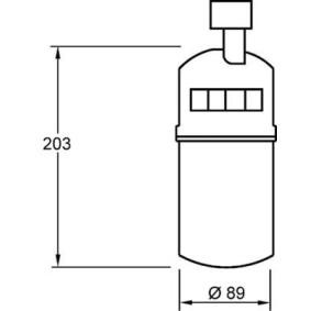 MAHLE AD 275 000S Klimatrockner RENAULT MEGANE 2 (BM0/1, CM0/1)