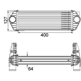 Ladeluftkühler CI 168 000P für FORD