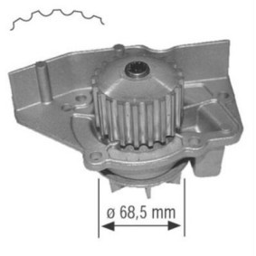 Wasserpumpe von MAHLE CP 68 000S
