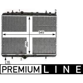 MAHLE CR 2014 000P Kühler CITROËN C3 II (SC_) 1.6 75 PS Diesel