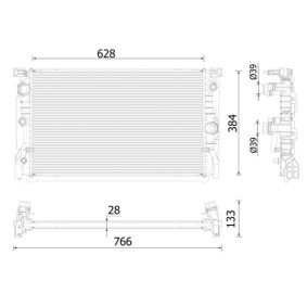 Acquista Radiatore motore da MAHLE CR 2325 000P a buon mercato per soli 283,13&nbsp;&euro;