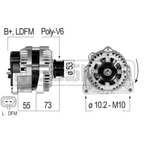 MESSMER 210827A Alternateur CHEVROLET CRUZE (J300) 1.8 137 CV Essence