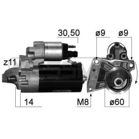 MESSMER 220873A Motor de arranque MINI Paceman (R61) 1.6 116 cv Motor otto