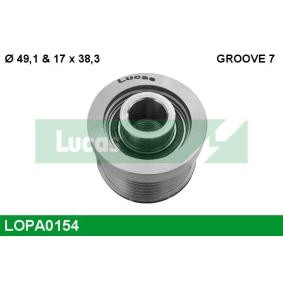 LUCAS LOPA0154 Frihjulskoppling PEUGEOT 207 SW (WK_) 1.6 120 hk Bensinmotor