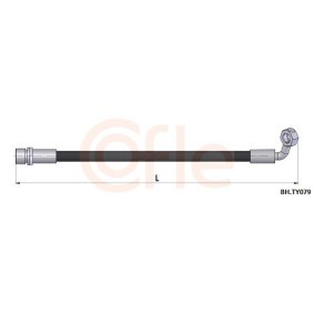 COFLE BH.PE025 Bromsslang CITROËN C4 Coupé (LA_) 1.6 109 hk Bensinmotor
