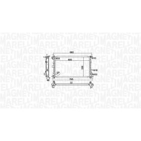 MAGNETI MARELLI 350213159900 Radiateur FORD Focus Mk1 Berline (DNW) 2.0 131 CV Essence