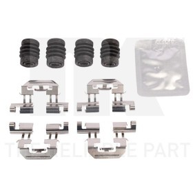 NK 7932995 Kit d'accessoires, plaquette de frein à disque MAZDA 3 3/5 portes (BM, BN) 1.5 100 CV Essence