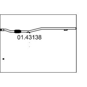 MTS 01.43138 Auspuffrohre FIAT Panda Schrägheck (312_, 319_)