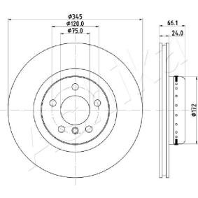 Achetez des Disque de frein ASHIKA 61-00-0104 à prix pour 69,57&nbsp;&euro;
