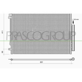 PRASCO AA090N001 Ladeluftkühler ALFA ROMEO 159 Sportwagon (939) 2.4 200 PS Diesel