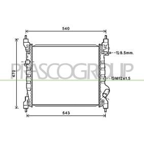 PRASCO DW340R003 Radiatore CHEVROLET SPARK (M300) 1.2 82 CV Motore a ciclo otto