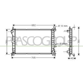 PRASCO FD420R003 Radiateur FORD Focus Mk1 Berline (DNW) 2.0 131 CV Essence